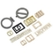 Çantalar için Çinko Alaşımlı Özel Metal Çanta Etiketleri Eco ISO9001