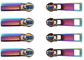 Alalamu ISO9001 Dekoratif Metal Fermuarlar Gökkuşağı Fermuar Çok Renkli Çekiyor