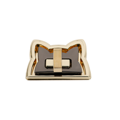 Morden Kedi Kulak Şekli Çanta Kilidi Aksesuarları 3.5cm Metal Kilit Çanta Donanımı