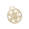 Hafif Altın Dairesel Kolye Çiçek DIY Geometri Çanta Dekorasyon Donanımı